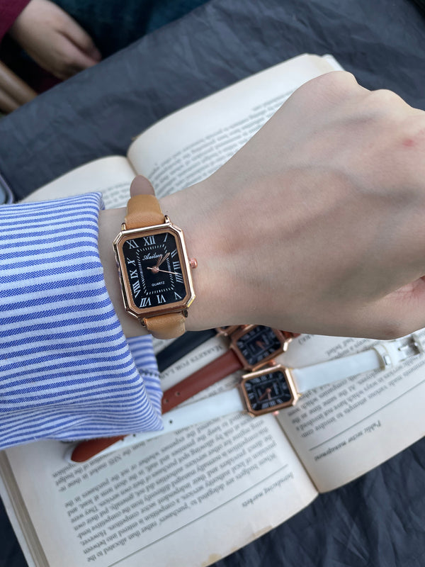 Women's leather watch