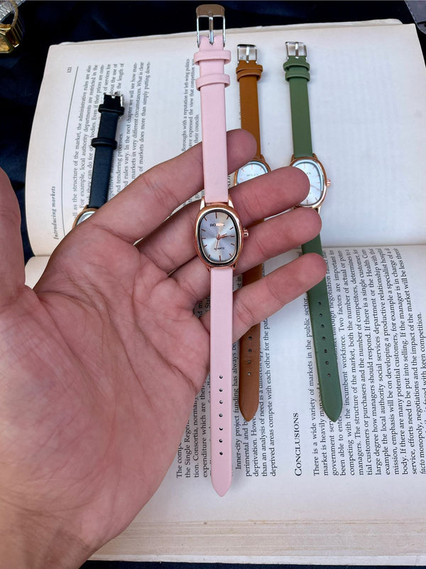 Women's leather watch