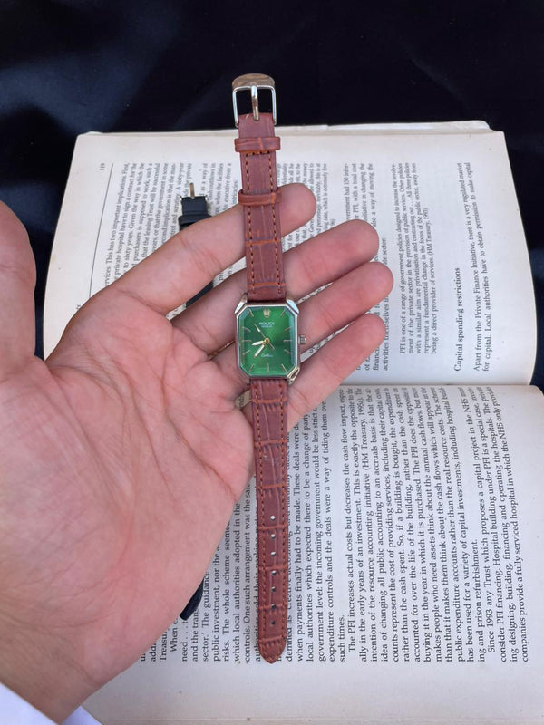Women's leather watch