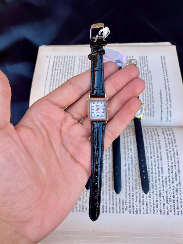 Women's leather watch