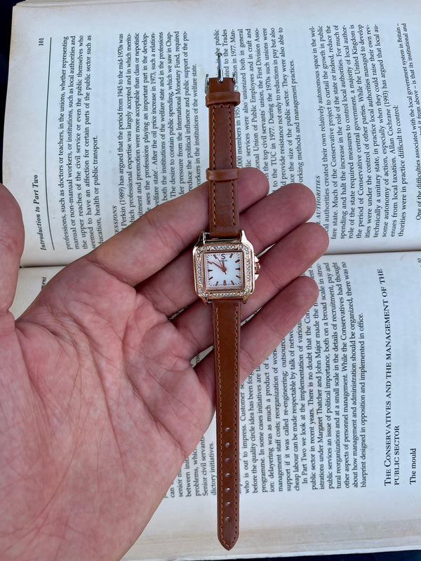 Women's leather watch