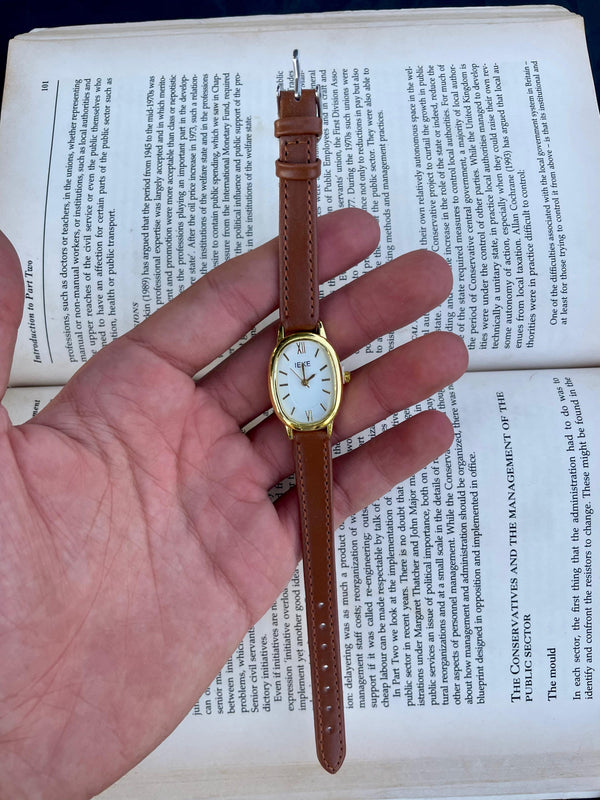 Women's leather watch