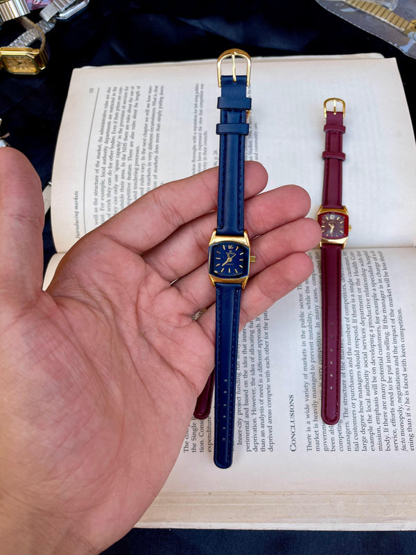 Women's leather watch