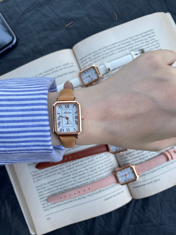 Women's leather watch