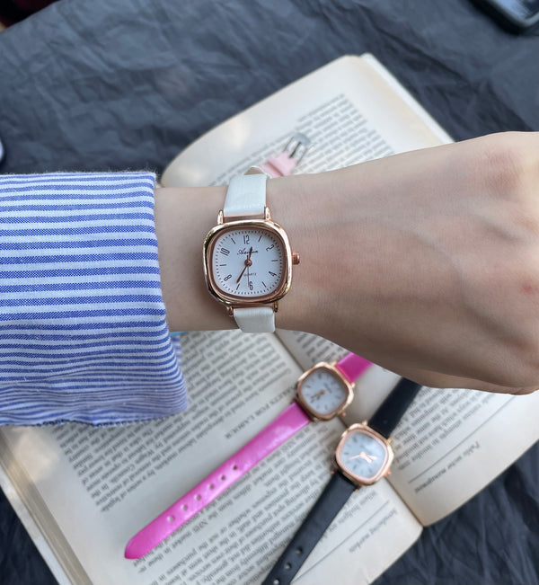 Women's leather watch