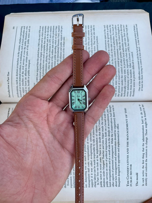 Women's leather watch