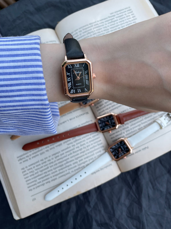 Women's leather watch