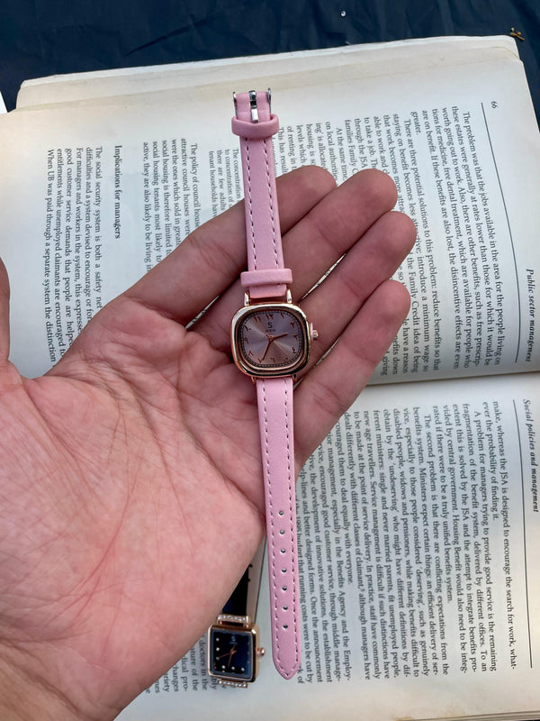 Shein women's leather watch