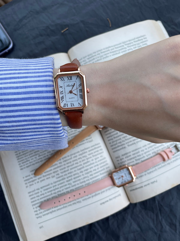 Women's leather watch