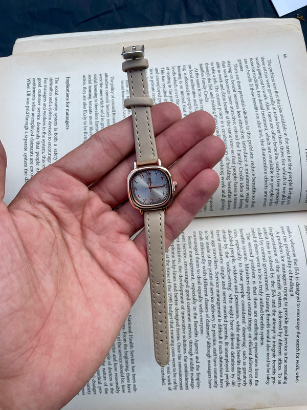 Shein women's leather watch