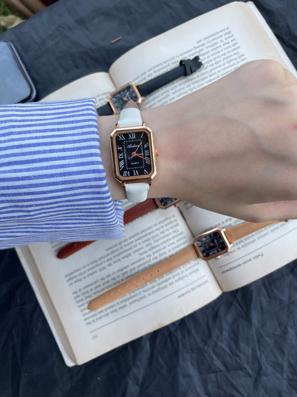 Women's leather watch