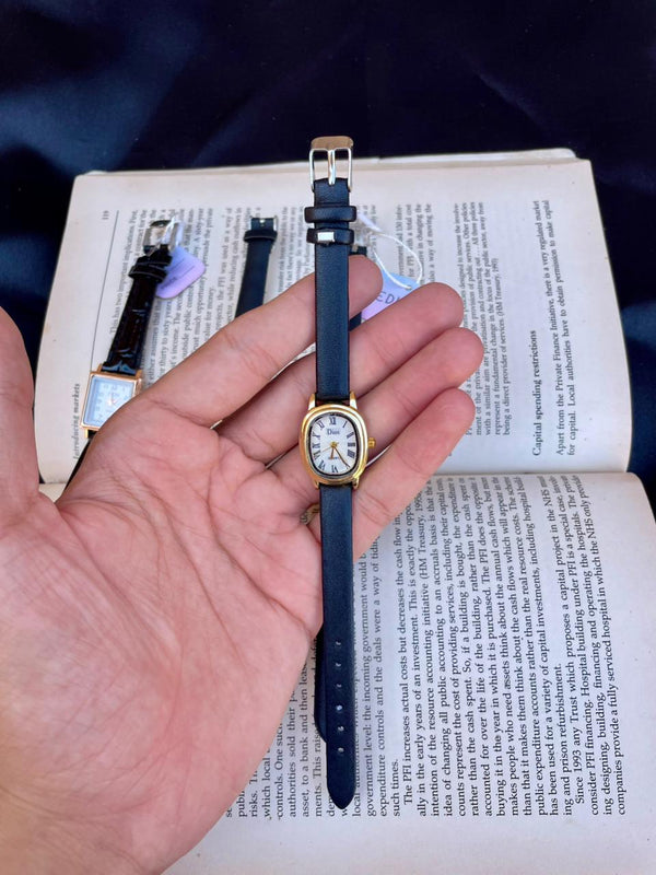 Women's leather watch