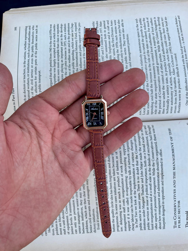 Women's leather watch