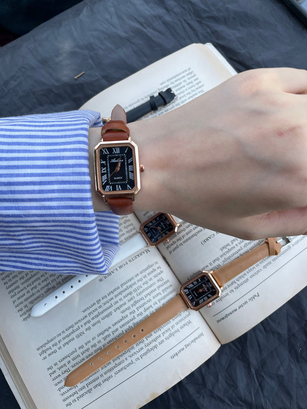 Women's leather watch