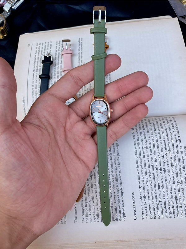 Women's leather watch