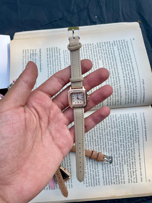 Shein women's leather watch
