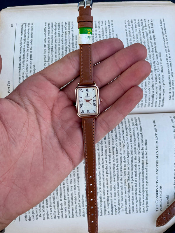 Women's leather watch