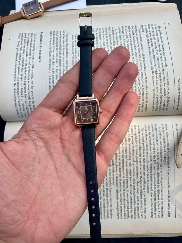 Shein women's leather watch