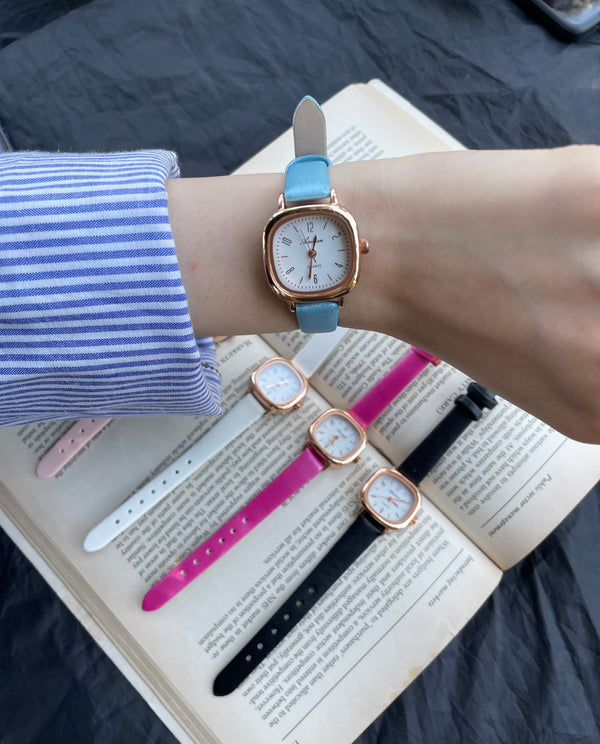 Women's leather watch