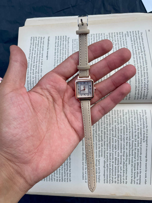 Shein women's leather watch
