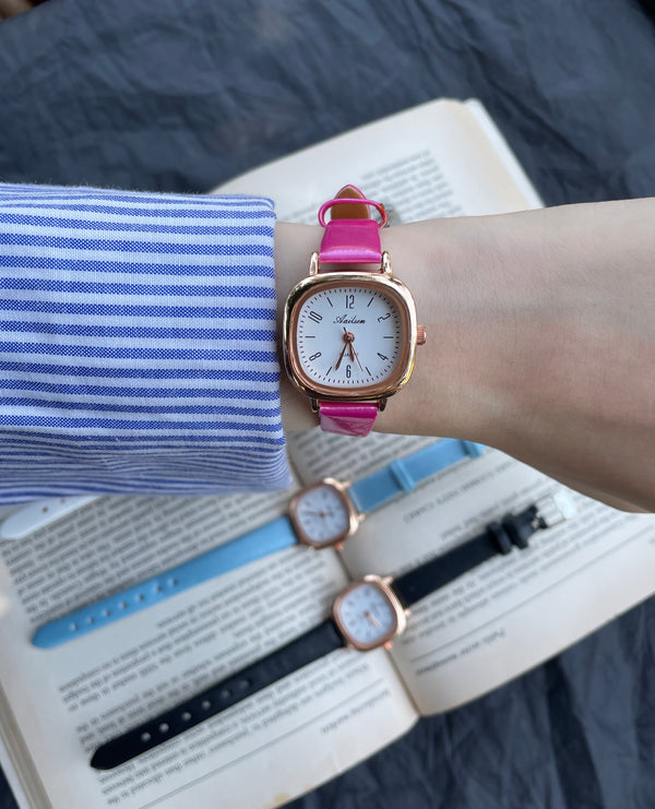 Women's leather watch