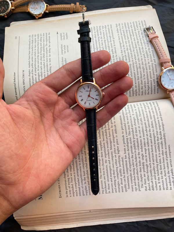 Women's leather watch
