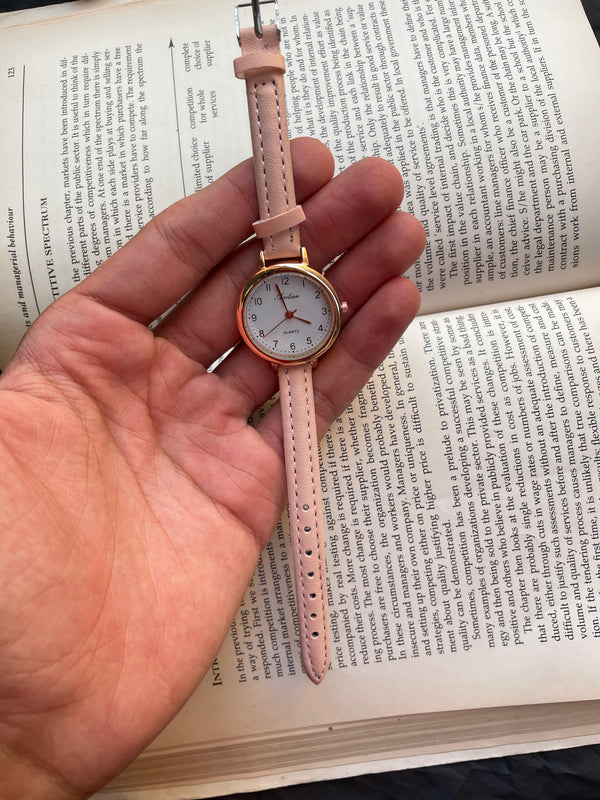 Women's leather watch