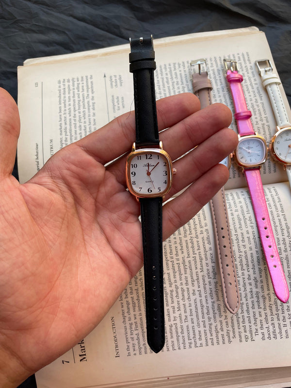 Women's leather watch
