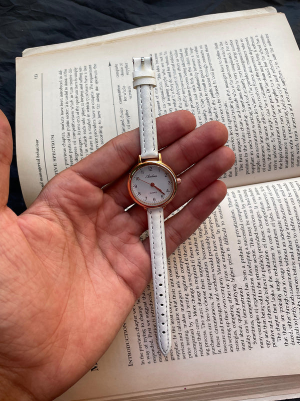 Women's leather watch