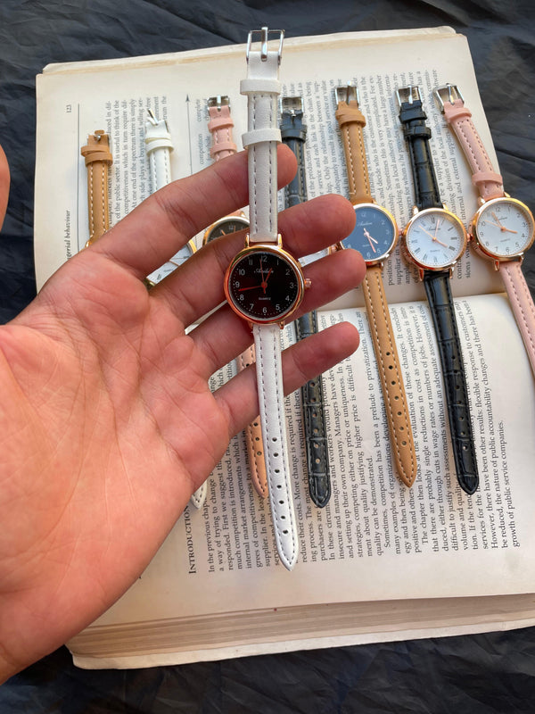Women's leather watch